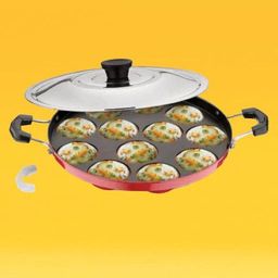 hriday PP-ALUMNM-Paniarakkal-7277 Paniarakkal with Lid 1 L capacity 24 cm diameter-picture-26
