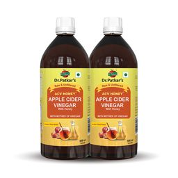 Dr. Patkar's Apple Cider Vinegar (Pack of 2),  1 L  Honey -25