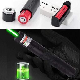 NKZ High Powered Military Burning Green Laser Pointer 650nm, Working Time Over 8000 Hours Rechargeable Green Laser-303 Pointer Party Pen Disco Light 5 Mile + Battery Shailputri image 3