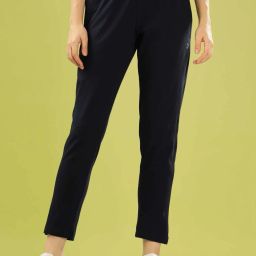 Women Solid Dark Blue Track Pants-image-56