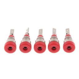 bnf bnf® 4x5Pieces 2mm Banana Jack Binding Post Nut for Multimeter Banana Socket red image 2