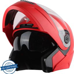 SBA-7 7Wings ISI Certified Flip-Up Helmet for Men and Women Motorbike Helmet-image-87