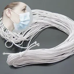 aakriti Elastic Thread and Cord White Elastic image 2