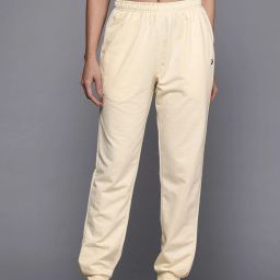Women Solid Beige Track Pants-image-87