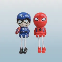Cute Dolls with Mask Hanging Legs Showpiece#02 Decorative Showpiece - 3 cm-image-45
