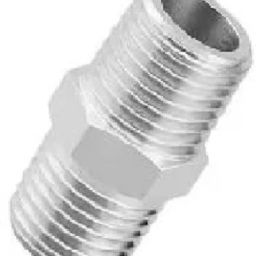 Premium Quality Stainless Steel Hex Nipple 1 INCH, Pack of 1 (Screw On) Faucet Nozzle-3