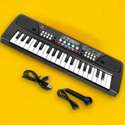 H189(37 Keys )Piano Toy with Microphone, USB Power Cable & Sound Recording Best Birthday Gift for Boys and Girls Musical Instruments Analog Portable Keyboard-image-35