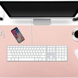 Krusan Mouse & Laptop Pad Multifunctional Office Desk Pad Waterproof PU Leather Mousepad-33