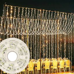 325 LEDs 28 m Gold Steady Strip Rice Lights-picture-27