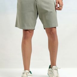 highlander Solid Men Green Casual Shorts-picture-10