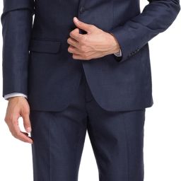 Men 2 PC Suit Self Design Suit-image-73