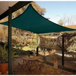 Shade net 75% 10*15 Tent - For Sail Sun Blockage Extra Heavy Duty Desert Strom 10 X 15 Ft Tent - For Car Parking, Drive Ways, Gardens, Children Play Areas, Verandas (Green)-picture-0