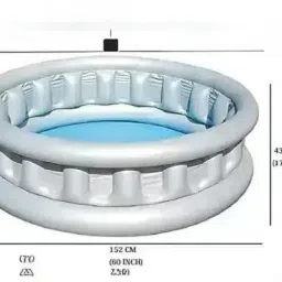 tiny tales Space Ship Inflatable Play Pool With free pump Inflatable Swimming Pool image 5