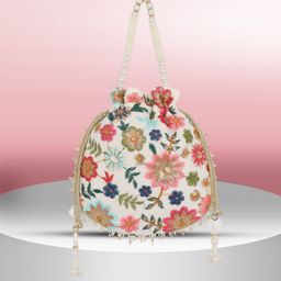 lavie Women White Potli-picture-18
