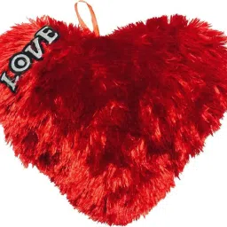 Red heart 01 Foam Solid Cushion Pack of 1-image-82