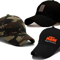 Solid, Self Design, Embroidered Sports/Regular Cap-image-17