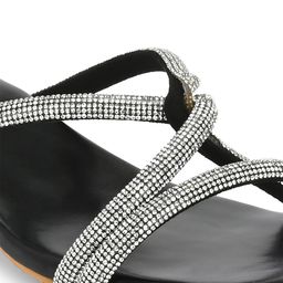 CLOG LONDON Embellished Open Toe Flats image 5