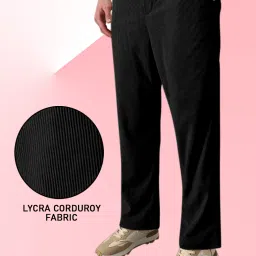 Men Solid Black Track Pants-image-38