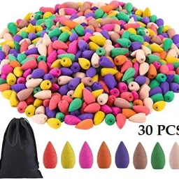 Backflow Smoke Fountain Coloured Incense Cone Pack of 30 Dhoop-image-10