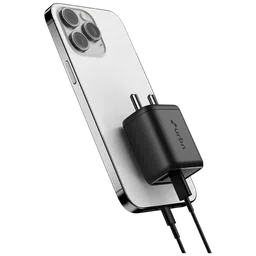 urbn UWA201BK 20W Type A and Type C 2-Port Fast Charger (Adapter Only, GaN Technology, Black) image 5