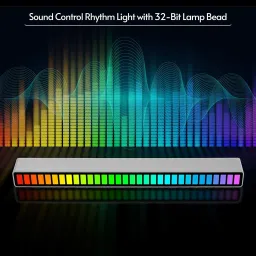 RHONNIUM Upgraded 32 Bit Colorful Sound Pickup Ambient Lights with App Control Smart Sensor Light image 2