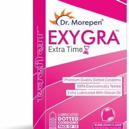 Exygra Condoms- Ultra-thin, Lubricated, Extra Dotted, Bubblegum Flavour 10 count Condom-35
