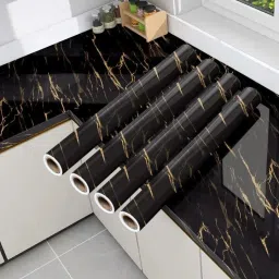 200 cm Self Adhesive Glossy Marble Foil Waterproof Sticker For Kitchen And Home Self Adhesive Sticker-25