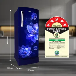 whirlpool 207 L Direct Cool Single Door 5 Star Refrigerator with Base Drawer image 4