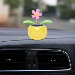 Solar Dancing Tree for Car Dashboard Showpiece for Home, Office, Car & Gifting Decorative Showpiece - 13 cm-image-3