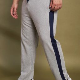 Men Solid Grey Track Pants-image-29
