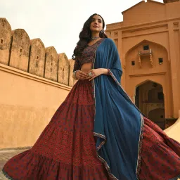 Printed Stitched Lehenga Choli-image-44
