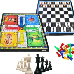 2 in 1 Ludo and Chess Board game 12x12 Inch) Party & Fun Board Game-picture-22