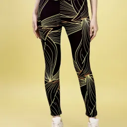 Animal Print Women Black Tights-image-36