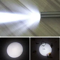 casto Switch Control Moon Light Pocket Laser Torch with CREE Led Torch, PEN SHAPE PACK OF 2 (Silver : Rechargeable) Torch image 5