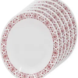 Small Plate Red Trellis 6PCS Quarter Plate-picture-20