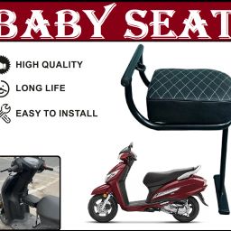 Univarsal Folding Baby Seat Comapatible for All Scootys Single Bike Seat Cover For Honda, TVS, Suzuki Activa 125, Activa 6G, Access, Access 125-image-4