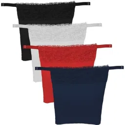 Women Black, Red, Dark Blue, White Mock Camisole-image-81