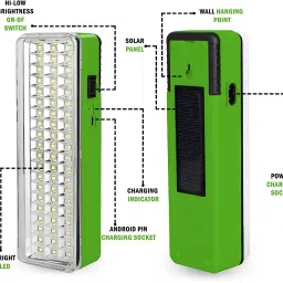 firstlike Home Emergency Light Rechargeable 60 High-Bright LED & Android Charging Support 7 hrs Lantern Emergency Light image 5
