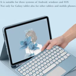 MILICRYSTAL AN 6030 pink Bluetooth Laptop-size Multi-device Keyboard Compatible with iPad image 4