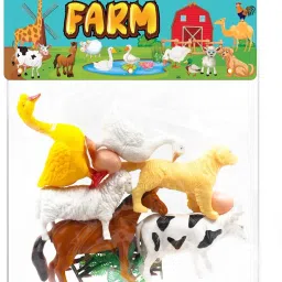 Animal Toys Farm Animals Playset for Kids | Pack of 6 Animals | Best Gift Toy-image-9