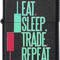 Lighter | Windproof Cigarette Lighter For Men |Eat Sleep Trade Repeat Candle Pocket Lighter-image-96