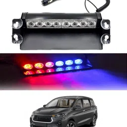 12V/8Led Red & Blue Dash Police Strobe Flash Warning Light For Car/SUV/Jeep-219 Car Fancy Lights-image-96