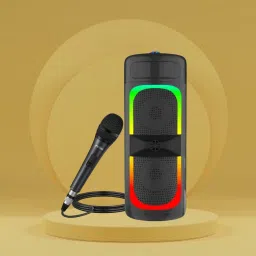 GUGGU Bluetooth (PORTABLE PARTY SPEAKER) With Karaoke Mic & RGB Lights, Bass SoundG419 40 W Bluetooth Party Speaker-picture-17