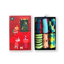 hexafun Unisex Pack Of 6 Patterned Organic Cotton Ankle Length Socks-picture-28