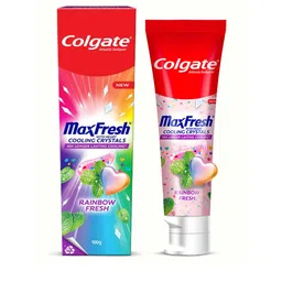 Colgate MaxFresh Rainbow Fresh Gel Toothpaste with Heart Shaped Cooling Crystals - 100 g-12