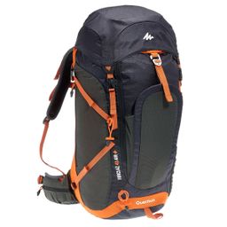 Forclaz 40 Air + H Backpack - Black/Ochre: Max. ventilation - air cooling label-image-49