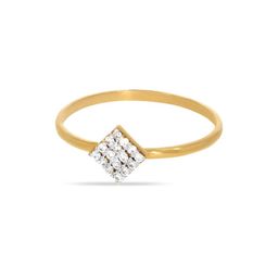 BHIMA 22K BIS Hallmark (916) Yellow Gold Diamond Prism Casual Ring-image-4