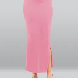 LYRA Snug Fit Cotton Saree Shapewear With Inner Drawstring-image-69