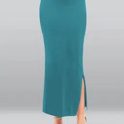 LYRA Snug Fit Cotton Saree Shapewear With Inner Drawstring-image-64