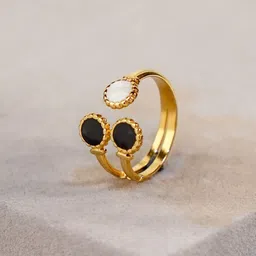 SWASHAA 18KT Gold-Plated Ravinia Finger Ring-22